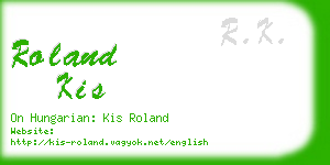roland kis business card